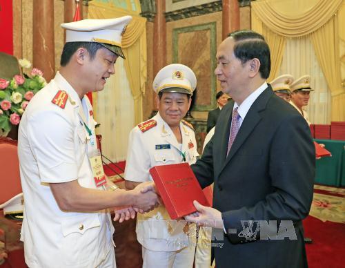 Chủ tịch nước gặp mặt Đoàn đại biểu thương binh, thân nhân liệt sĩ lực lượng Cảnh sát nhân dân