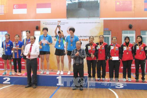 Bế mạc Giải bóng bàn Quốc tế - Vĩnh Long lần II năm 2017