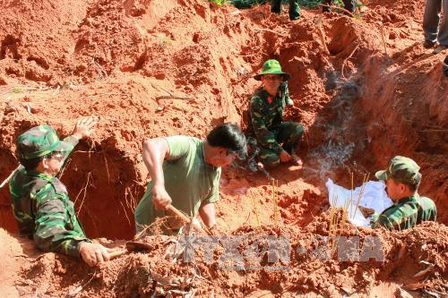 Khai quật tìm kiếm, quy tập hài cốt liệt sỹ hy sinh trong thời kỳ kháng chiến chống Mỹ