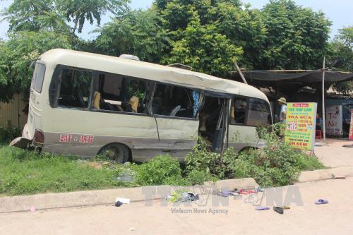 Vĩnh Phúc Xe khách va chạm xe tải, 24 người bị thương