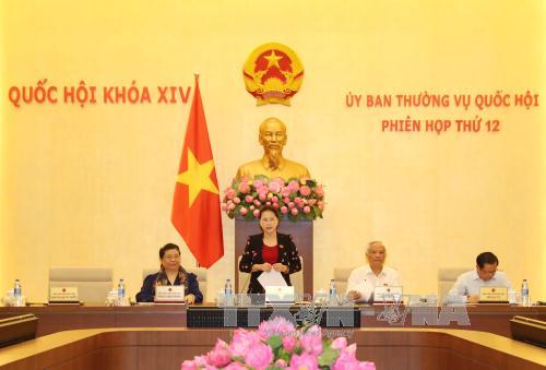 Khai mạc phiên họp thứ 12 của Ủy ban Thường vụ Quốc hội