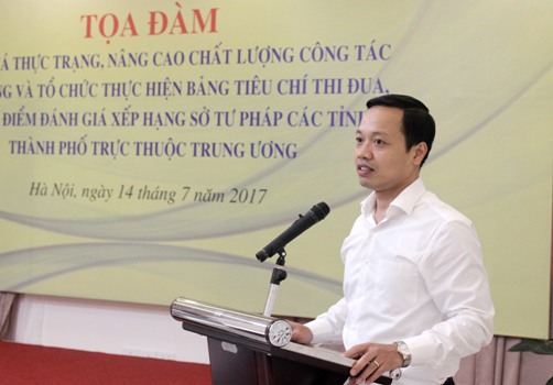 Khắc phục tình trạng hình thức, nể nang trong chấm điểm thi đua xếp hạng Sở Tư pháp