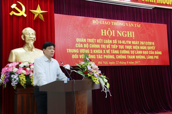 Bộ Giao thông Vận tải quán triệt về phòng, chống tham nhũng, lãng phí