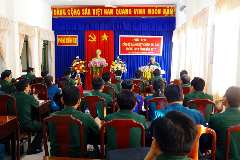 Sóc Trăng Hội thi Cán bộ giảng dạy chính trị giỏi
