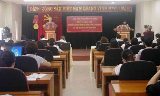 Hải Dương Tập huấn quy trình nghiệp vụ, quản lý thu, cấp sổ BHXH, thẻ BHYT