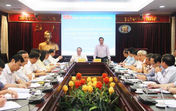 Tăng cường phối hợp công tác giữa Ban Tổ chức Trung ương với Thành ủy TP Hồ Chí Minh