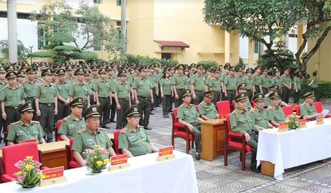 Lực lượng CAND phát động Đợt thi đua đặc biệt báo công dâng Bác