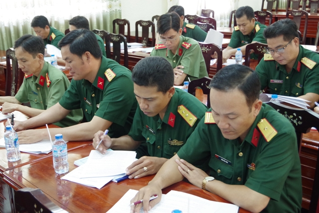 Bộ CHQS tỉnh Sóc Trăng Tập huấn ngành Quân lực năm 2017