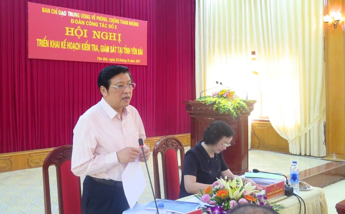 Ban Chỉ đạo Trung ương về phòng, chống tham nhũng kiểm tra, giám sát tại tỉnh Yên Bái