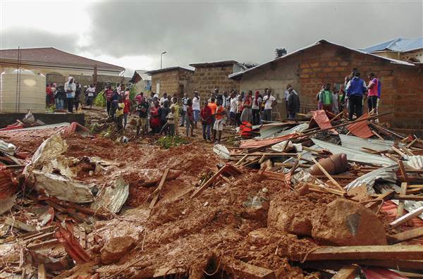 Sierra Leone Lở bùn đất kinh hoàng làm gần 400 người thiệt mạng, 600 người mất tích