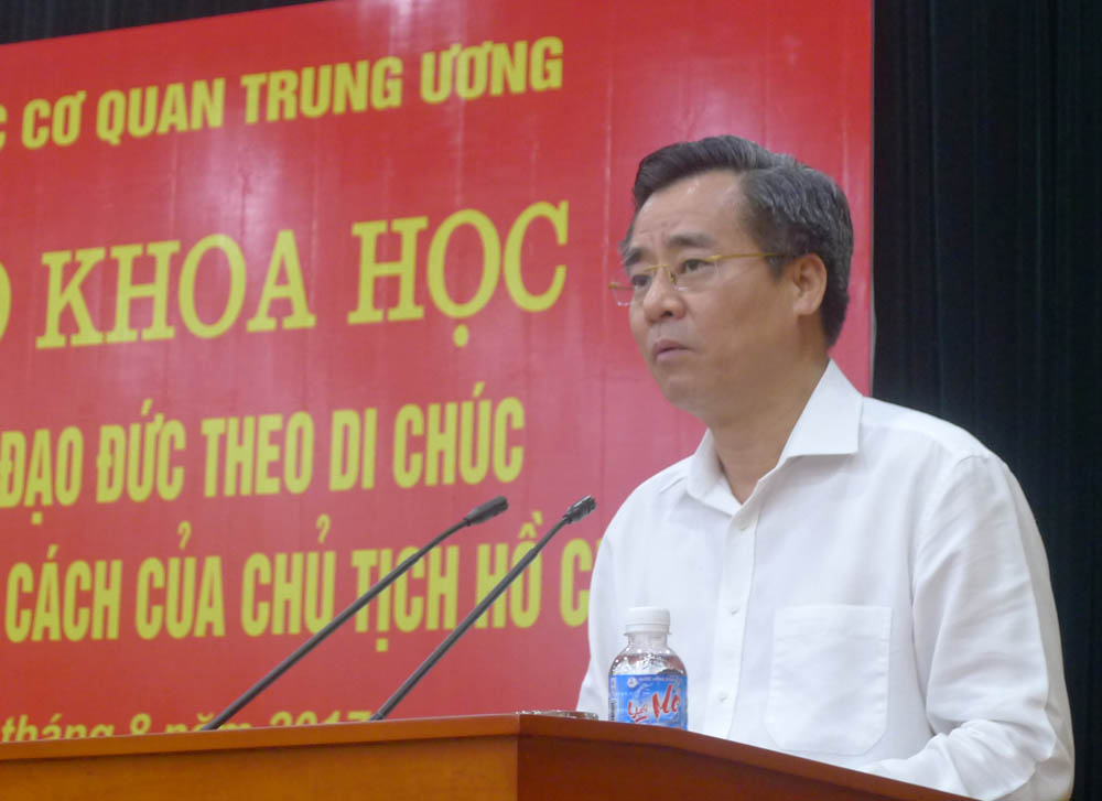 Xây dựng Đảng về đạo đức theo Di chúc và tư tưởng, đạo đức, phong cách của Chủ tịch Hồ Chí Minh