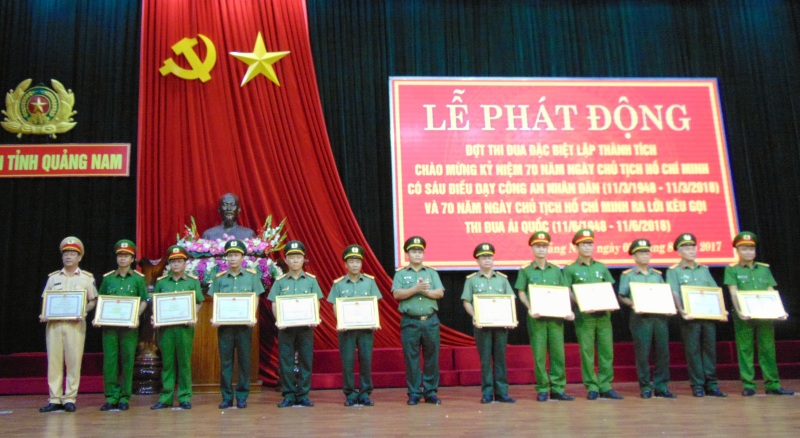 Công an Quảng Nam phát động đợt thi đua đặc biệt chào mừng các ngày lễ lớn
