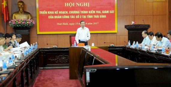 Ban Chỉ đạo Trung ương về phòng, chống tham nhũng kiểm tra, giám sát tại tỉnh Thái Bình