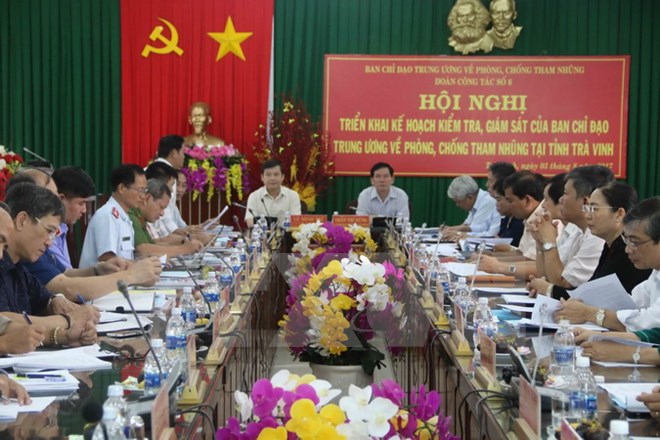 Kiểm tra công tác phòng, chống tham nhũng tại tỉnh Trà Vinh
