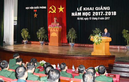 Thủ tướng Nguyễn Xuân Phúc Học viện Quốc phòng tiếp tục đổi mới nội dung, chương trình huấn luyện, đào tạo