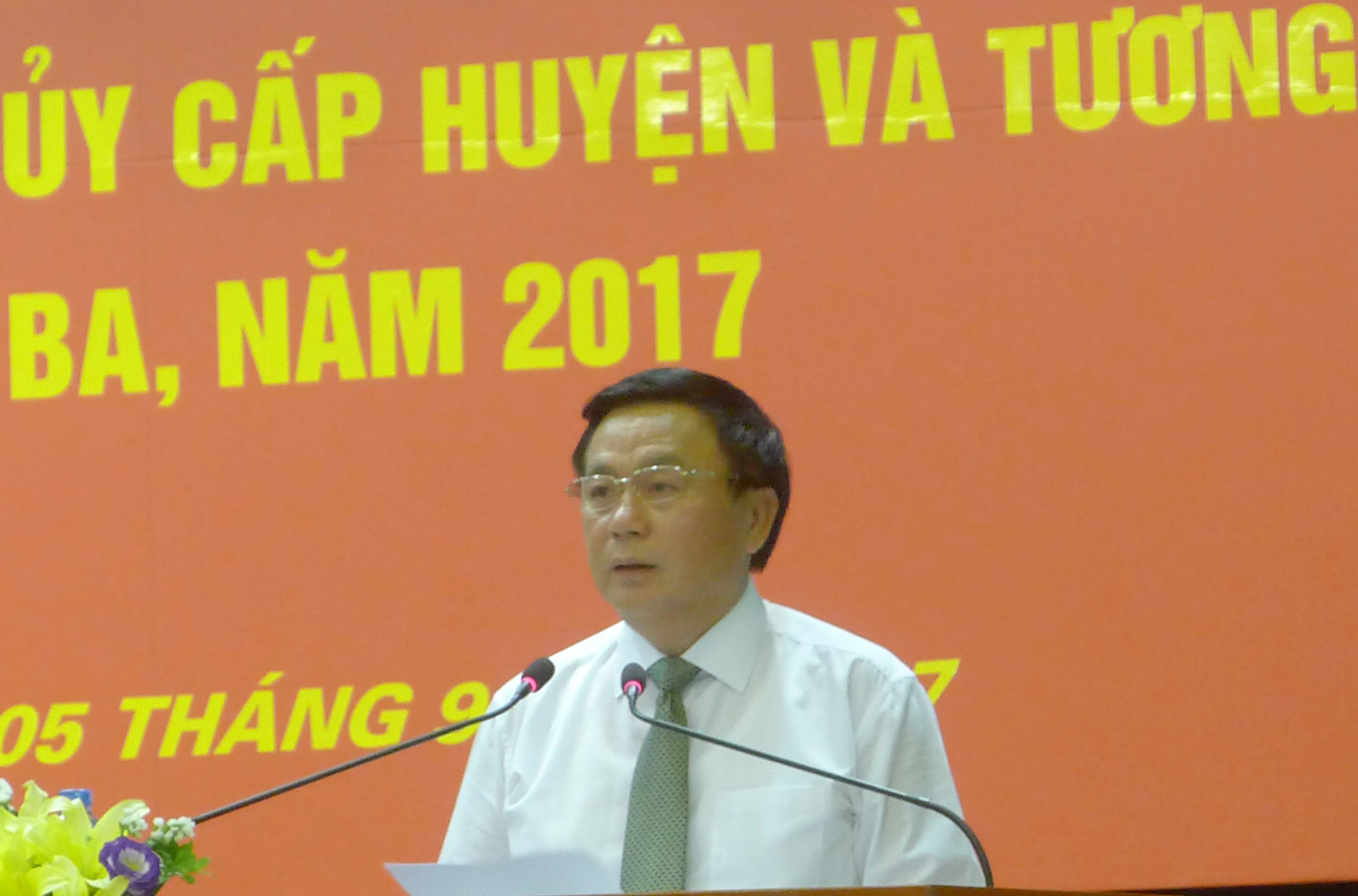 Khai giảng lớp bồi dưỡng bí thư cấp ủy cấp huyện và tương đương