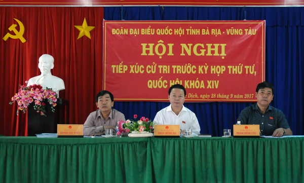 Bộ trưởng Trần Hồng Hà tiếp xúc cử tri tại tỉnh Bà Rịa – Vũng Tàu