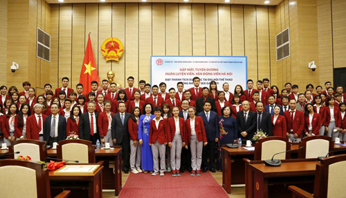 Hà Nội tuyên dương huấn luyện viên, vận động viên đạt thành tích xuất sắc tại Seagame 29