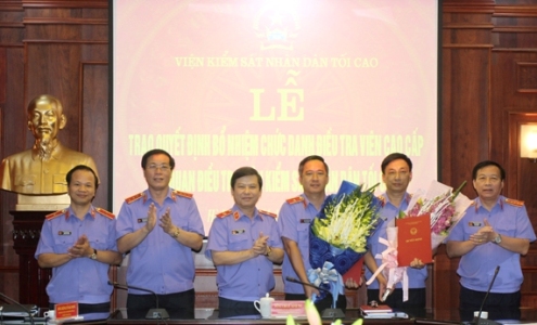 Bổ nhiệm chức danh Điều tra viên cao cấp Cơ quan điều tra VKSND tối cao