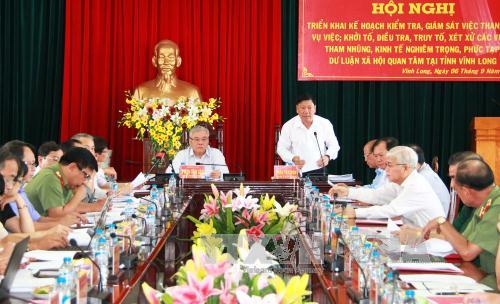 Đoàn công tác Ban chỉ đạo Trung ương về phòng, chống tham nhũng làm việc tại tỉnh Vĩnh Long