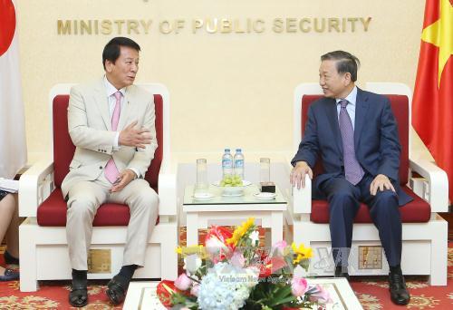 Bộ trưởng Bộ Công an Tô Lâm tiếp Đại sứ đặc biệt Việt Nam - Nhật Bản và Đại sứ Thổ Nhĩ Kỳ