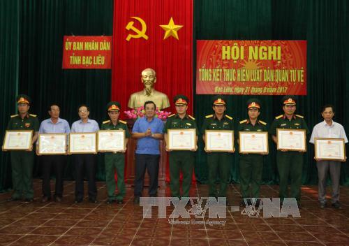 Quan tâm xây dựng lực lượng dân quân tự vệ vững mạnh