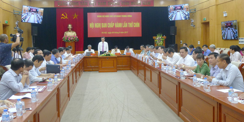 Hội nghị Ban Chấp hành Đảng bộ Khối các cơ quan Trung ương lần thứ 9