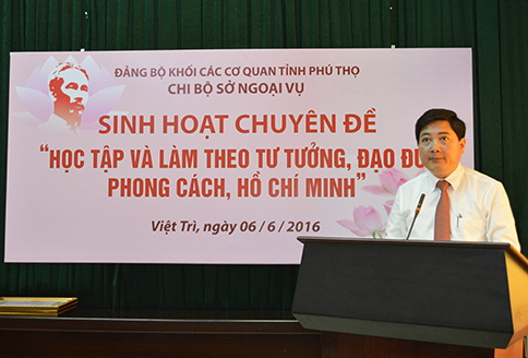 Phú Thọ Chú trọng khâu đột phá trong học và làm theo tư tưởng, đạo đức, phong cách Hồ Chí Minh