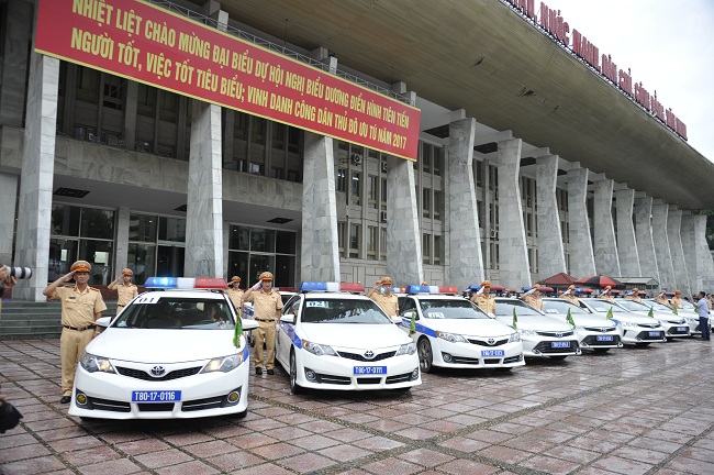 Cục Cảnh sát giao thông tổ chức Lễ xuất quân phục vụ Tuần lễ cấp cao APEC 2017