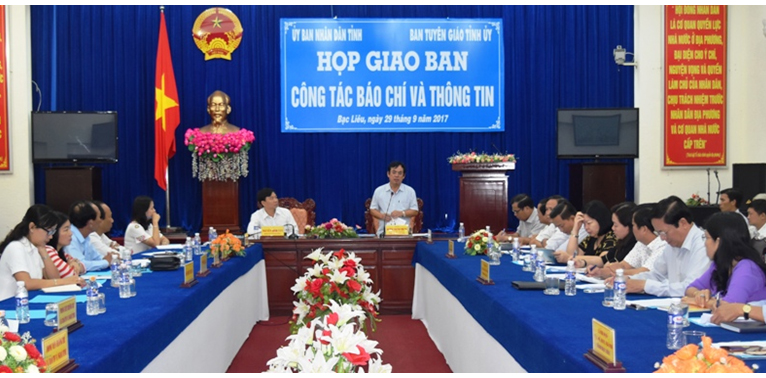 Họp giao ban công tác báo chí và thông tin định kỳ tháng 9 2017
