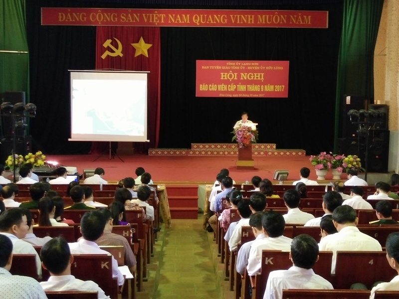Lạng Sơn Hội nghị Báo cáo viên tuyên truyền về quản lý và bảo vệ chủ quyền biển đảo