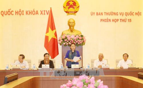Ủy ban Thường vụ Quốc hội khai mạc Phiên họp thứ 15