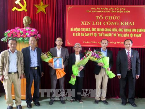 Điện Biên Công khai xin lỗi 3 người trong cùng gia đình bị kết án oan