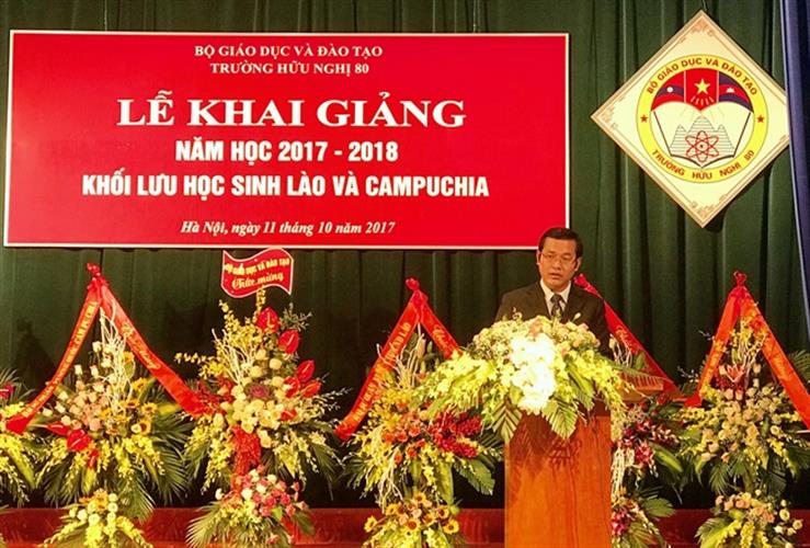Trường Hữu nghị 80 tổ chức Lễ khai giảng năm học 2017-2018