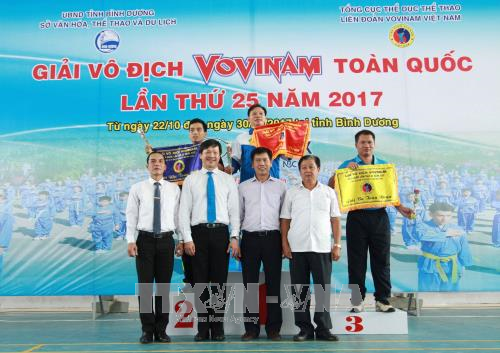 TP Hồ Chí Minh giành ngôi Nhất toàn đoàn tại giải Vovinam vô địch quốc gia năm 2017