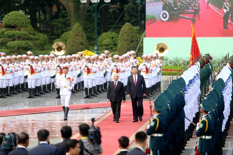 Tổng Bí thư Nguyễn Phú Trọng đón, hội đàm với Tổng Bí thư, Chủ tịch Trung Quốc Tập Cận Bình