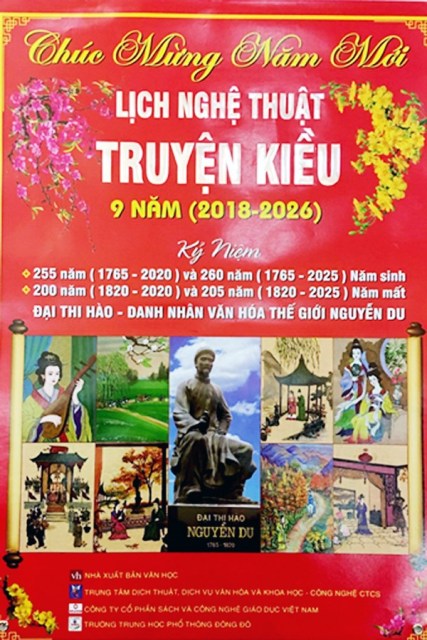 Ra mắt bộ lịch nghệ thuật Truyện Kiều 9 năm 2018-2026
