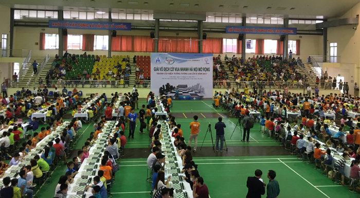 Khai mạc Giải Vô địch cờ vua nhanh Hà Nội mở rộng lần II- năm 2017