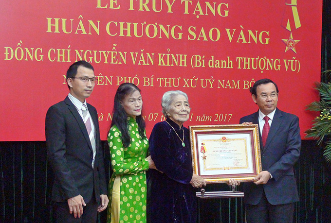 Truy tặng Huân chương Sao Vàng cho đồng chí Nguyễn Văn Kỉnh