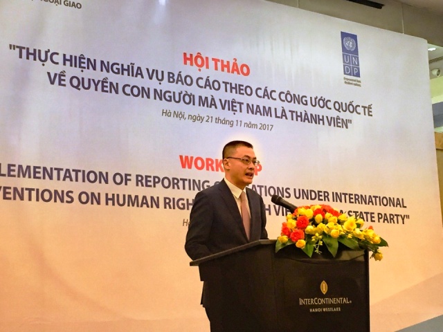 Thực hiện nghĩa vụ báo cáo theo Công ước quốc tế về quyền con người