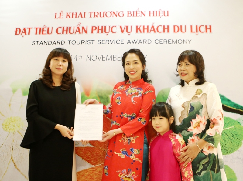 Thêm một cơ sở đạt chuẩn phục vụ khách du lịch tại Hà Nội