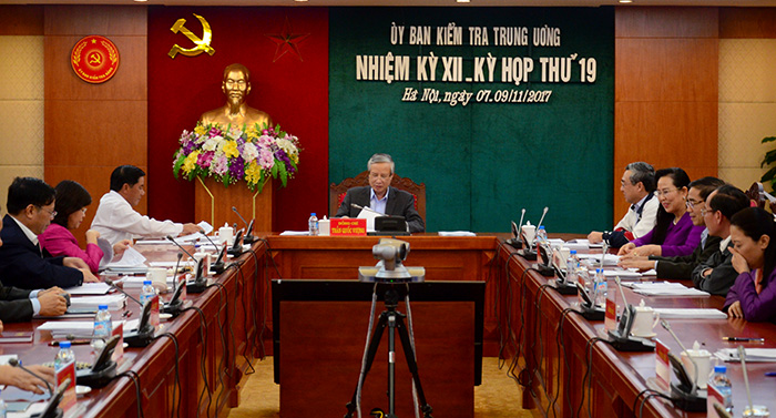 Ủy ban Kiểm tra Trung ương xem xét, kỷ luật một số cán bộ lãnh đạo
