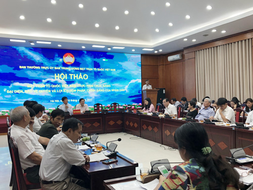 Đề cao vai trò đại diện bảo vệ quyền, lợi ích hợp pháp, chính đáng của nhân dân