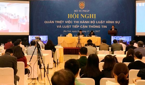 Khẩn trương xây dựng các văn bản quy định chi tiết thi hành Bộ luật Hình sự và Luật Tiếp cận thông tin