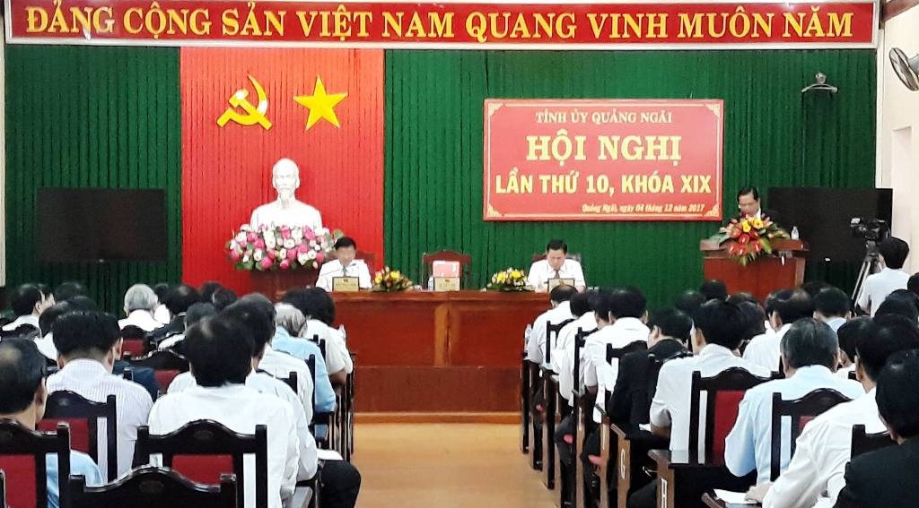 Hội nghị Tỉnh ủy Quảng Ngãi mở rộng lần thứ 10 ​