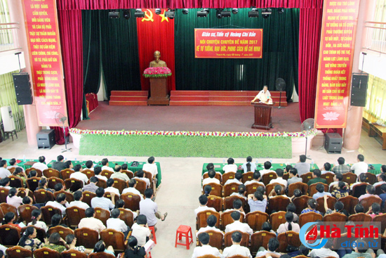Thạch Hà Hà Tĩnh  Đẩy mạnh việc học tập và làm theo tấm gương đạo đức của Bác ​