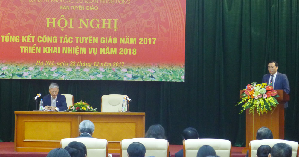 Đảng ủy Khối các cơ quan Trung ương triển khai nhiệm vụ công tác Tuyên giáo năm 2018