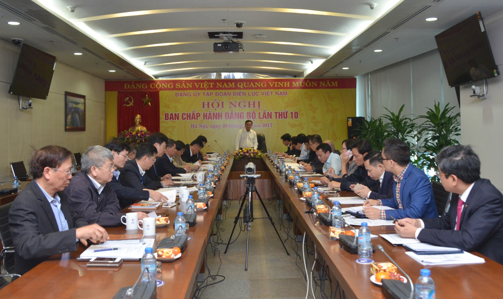 Hội nghị Ban chấp hành Đảng bộ EVN lần thứ 10 thông qua nhiều nội dung quan trọng