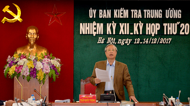 Đề nghị thi hành kỷ luật Ban Thường vụ Tỉnh ủy Vĩnh Phúc nhiệm kỳ 2010 - 2015