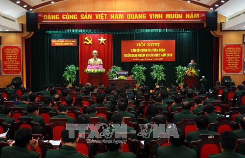 Hội nghị toàn quân triển khai nhiệm vụ công tác đảng, công tác chính trị năm 2018